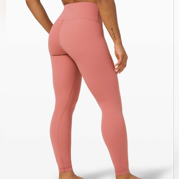 LULULEMON WUNDER UNDER HIGH-RISE TIGHT 28" FULL-ON LUXTREME. BRIER ROSE/2 - Picture 6 of 12